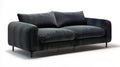 Grafitowa sofa trzyosobowa ze sztruksową tapicerką 220 x 95 x 82 cm