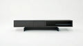 Czarna szafka RTV z MDF 180 × 40 × 45 cm